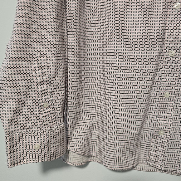 Men's 2XL Black Peach Stretch Modern Fit Long Sleeve Button-Down Shirt - Picture 5 of 9